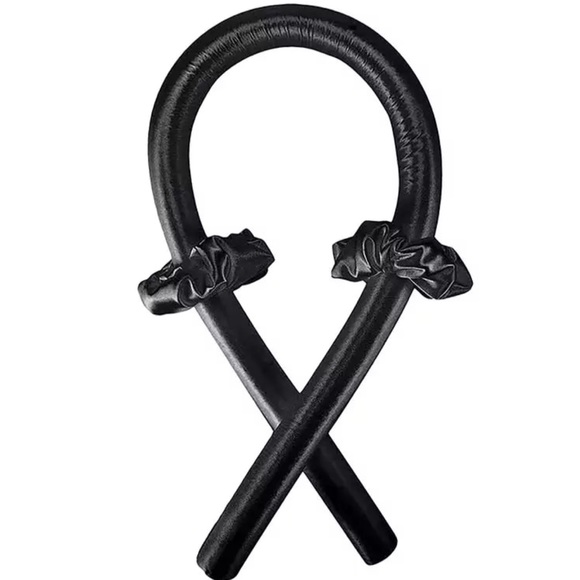 Hair curling heatless rod headband silk with 2 scrunchies wavy curly no damage - Picture 8 of 13